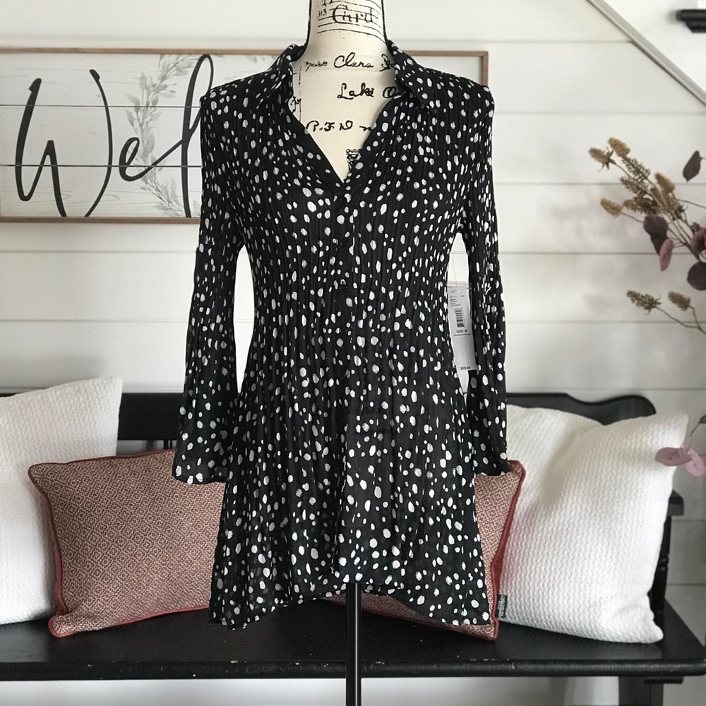 NWT Passport Black w White Dots Dreamer Dress, M